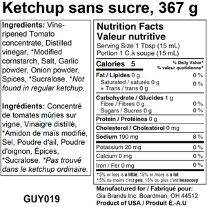 G Hughes - Sugar Free Ketchup - 13 oz.