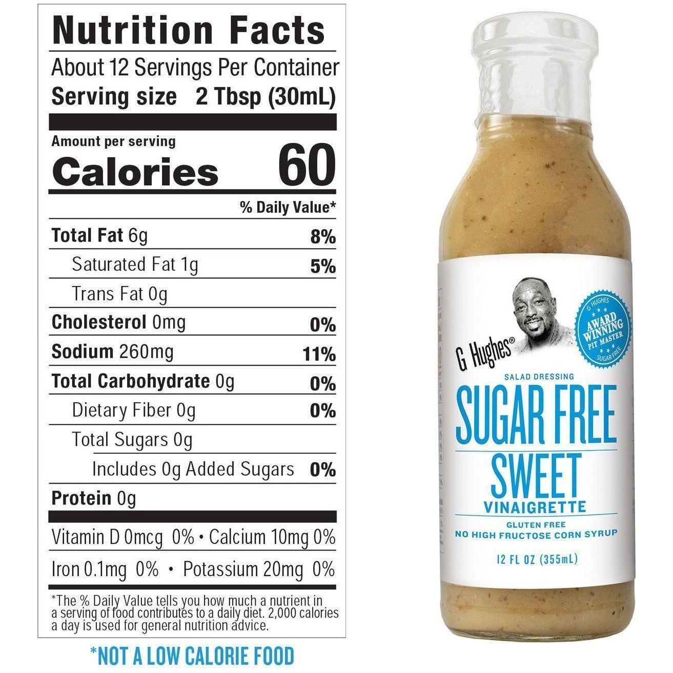 G Hughes Salad Dressing - Sugar Free Sweet Vinaigrette - 12 oz Low Carb Canada G Hughes Salad Dressing - Sugar Free Sweet Vinaigrette - 12 oz Low Carb Canada