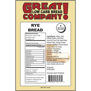 Great Low Carb Bread Company - Bread - Rye - 1 Loaf - Low Carb Canada - 2