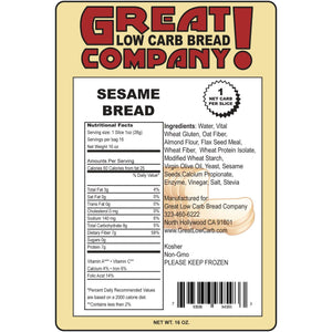 Great Low Carb Bread Company - Bread - Sesame - 1 Loaf - Low Carb Canada - 2