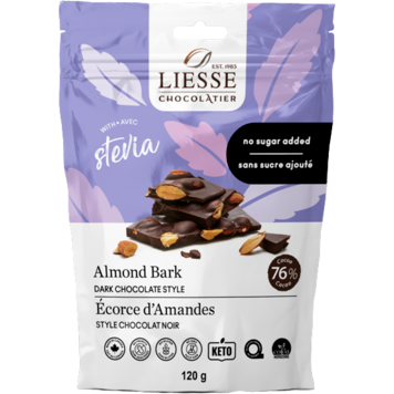 Galerie au Chocolat - Almond Bark -  Dark Chocolate Style - 120 g