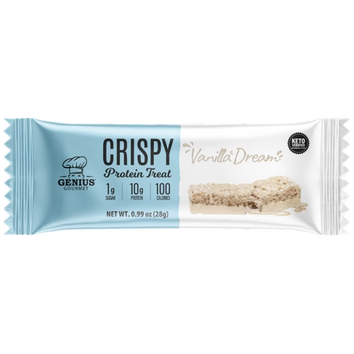 Genius Gourmet - Crispy Protein Treat - Vanilla Dream - 1 Bar