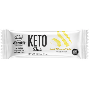 Genius Gourmet - Keto Bar - Iced Lemon Cake - 1 Bar