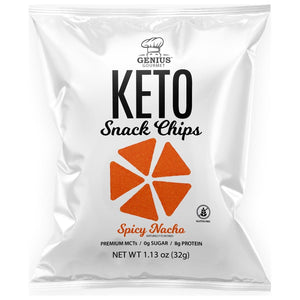 Genius Gourmet - Keto Snack Chips - Spicy Nacho - 1 Bag