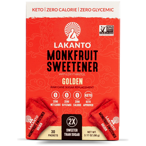 Lakanto - Monkfruit Sweetener with Erythritol - Golden - 30 sachets