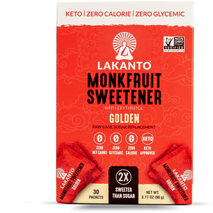 Lakanto - Monkfruit Sweetener with Erythritol - Golden - 30 sachets