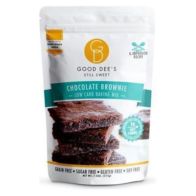 *Good Dee's - Mélange à pâtisserie à faible teneur en glucides - Brownie au chocolat - 7,5 oz