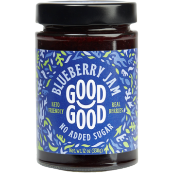 Good Good - Keto Friendly Sweet Spread - Myrtille - Pot de 12 oz