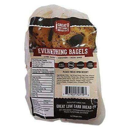 Great Low Carb Bread Company - Bagel - Everything Flavour - 12 oz bag