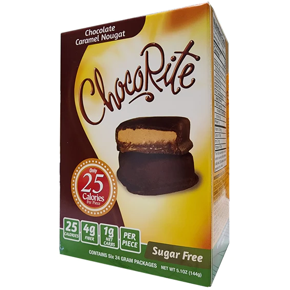 Healthsmart - ChocoRite - Nougat au chocolat et au caramel Boîte de 6