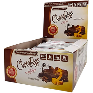 Healthsmart - Barre-collation enrobée ChocoRite - Fudge au chocolat et au caramel - 1 barre