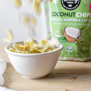 Healthy Crunch - Chips de Noix de Coco - Matcha Moringa Latte - 100g 