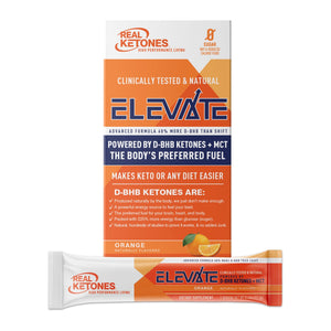 Real Ketones - (Keto Lean for Life PrimeD+) Elevate - Orange 10 Sticks - Box