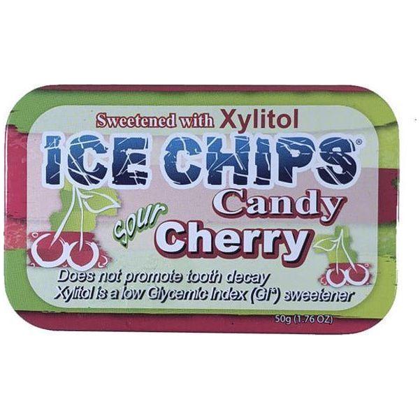 Ice Chips - Xylitol Sugar Free Candy - Sour Cherry - 1.76 oz – Low