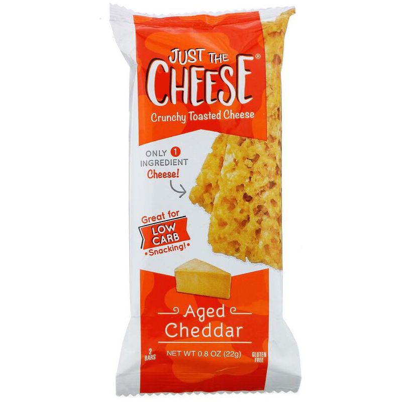 Just the Cheese - Crunchy Baked Cheese Bars - Aged Cheddar Flavor