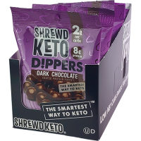 Shrewd - Keto Dippers - Chocolat noir ** 8 sachets ** (1,2 oz par sachet)