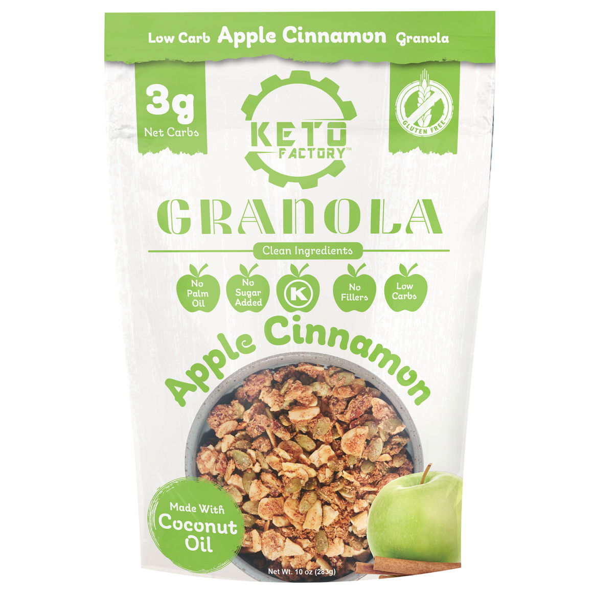 Keto Factory - Granola - Apple Cinnamon - 10oz