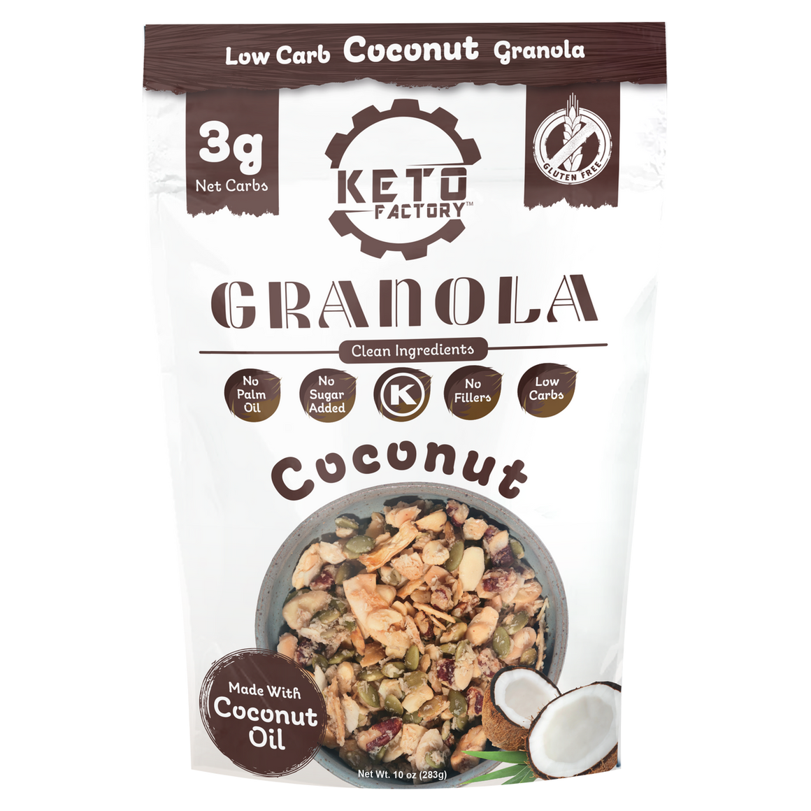 Keto Factory - Granola - Noix de coco - 10oz 