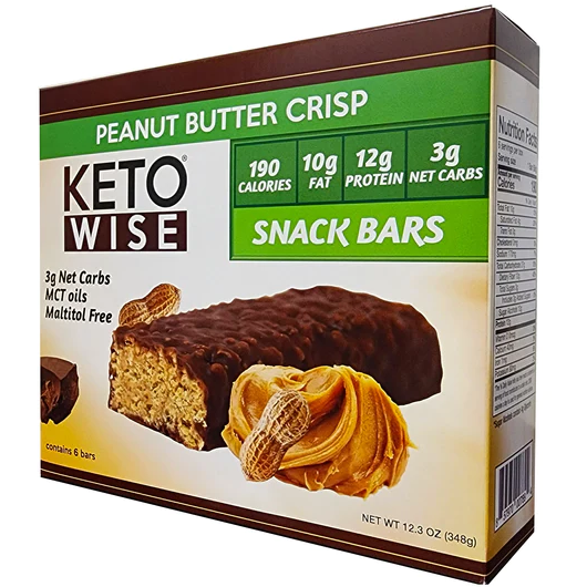 Keto Wise - Snack Bar - Peanut Butter Crisp - 348g