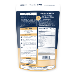 Keto and Co - Mélange à pâtisserie Keto pour crêpes et gaufres - 9,3 oz