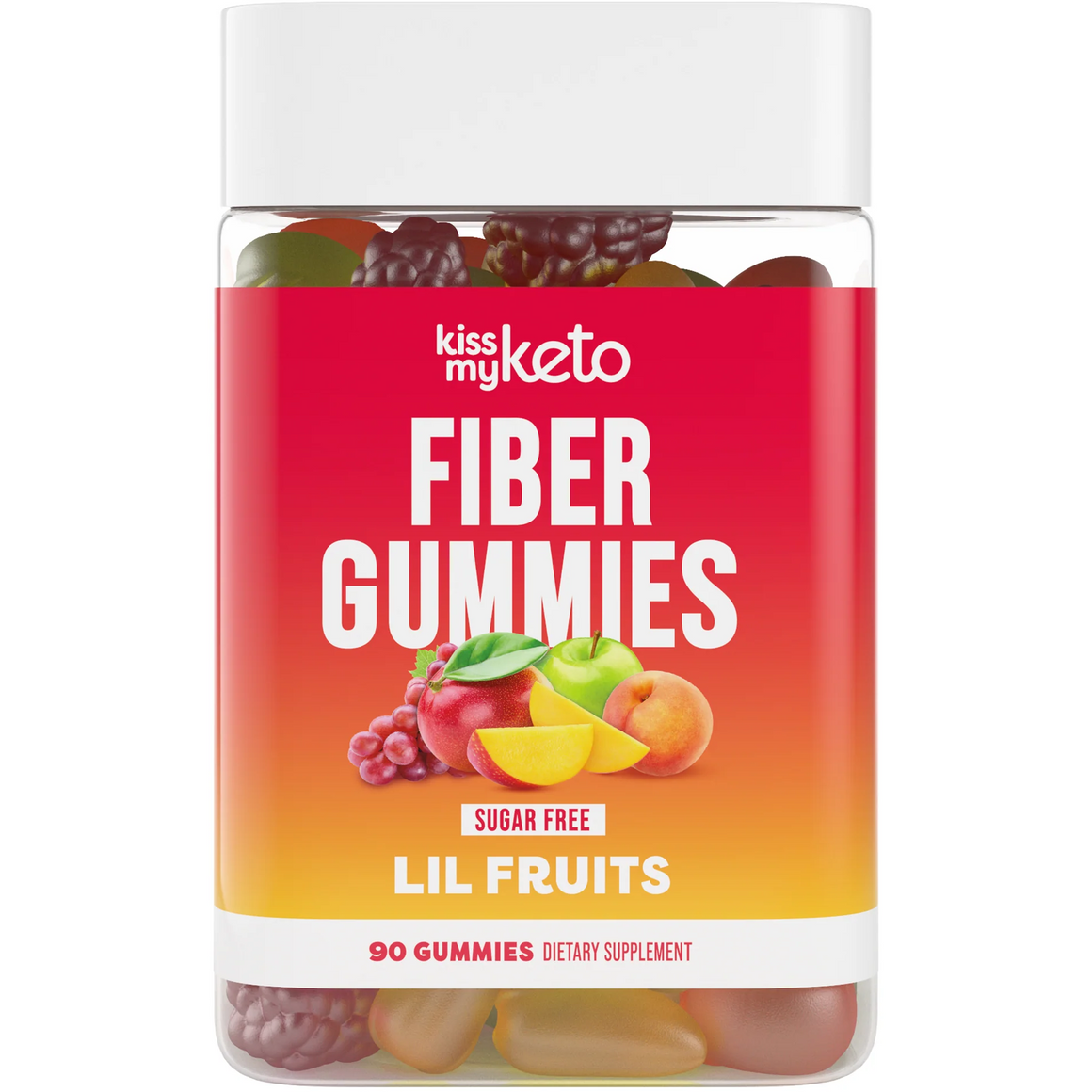 Kiss My Keto - Fiber Gummies - LIL Fruits - 90 Gummies