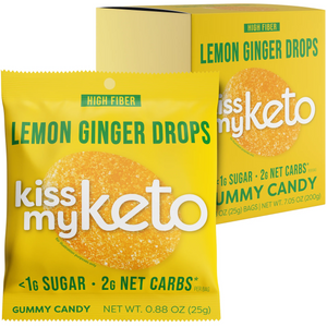 Kiss My Keto - Gummy Candy - Lemon Ginger - 0.88 oz