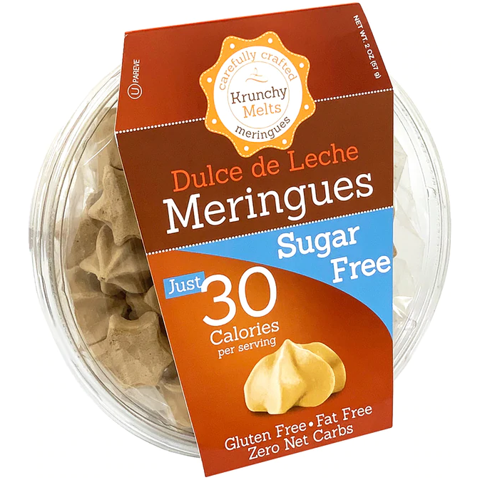 Krunchy Melts - Meringue sans sucre - Dulce de Leche - 2 oz