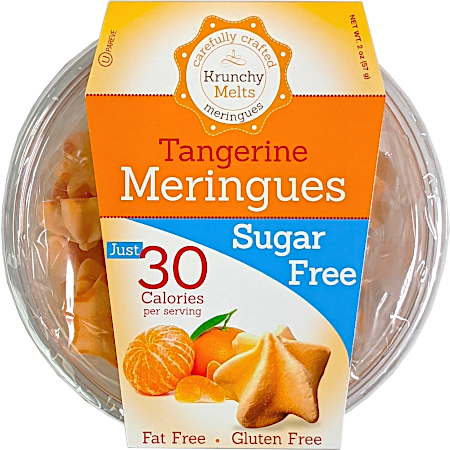 Krunchy Melts - Meringue sans sucre - Mandarine - 2 oz
