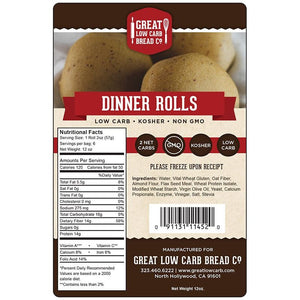 Great Low Carb Bread Company - Dinner Rolls - 12 oz bag