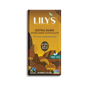 Lily's - Barre de Chocolat Noir - Extra Noir 70% - 80 g 