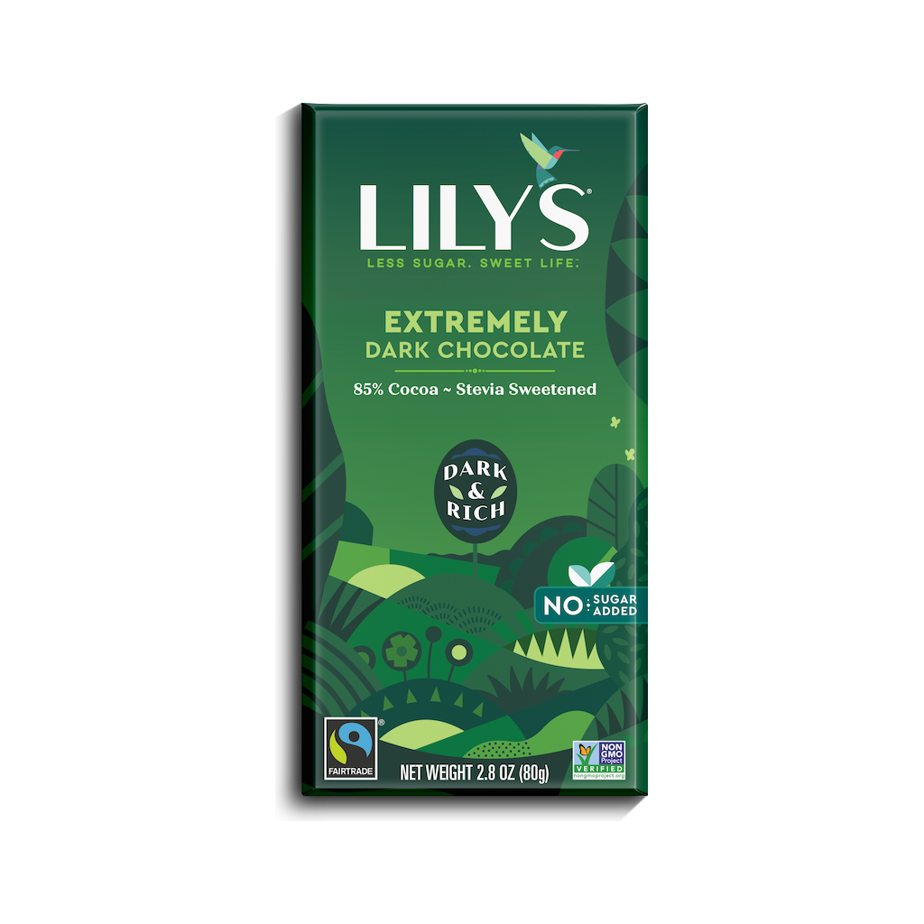 Lily's - Barre de Chocolat Noir - Extrêmement Noir 85% - 80 g