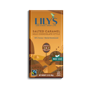 Lily's - Tablette de Chocolat au Lait - Caramel Salé 40% Cacao - 80 g