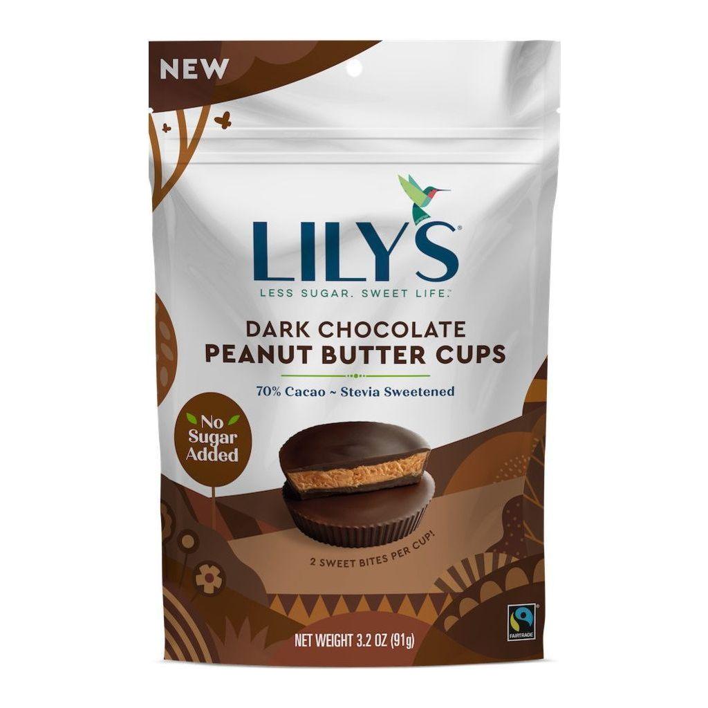 Lily's - Coupes au beurre de cacahuète - Chocolat noir 70% cacao - 91 g