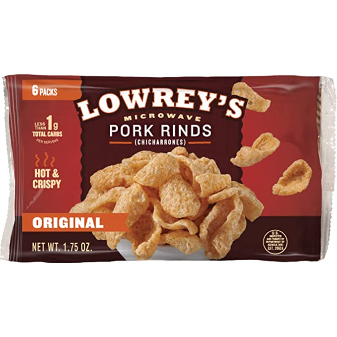 Lowrey's - Couennes de porc au micro-ondes Bacon Curls - Original