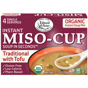 Edward and Sons - Organic Traditional with Tofu Miso-Cup - 4 Pack