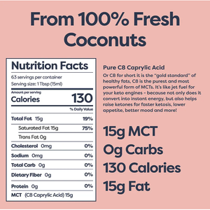 Kiss My Keto - MCT Oil - C8 - 32 oz