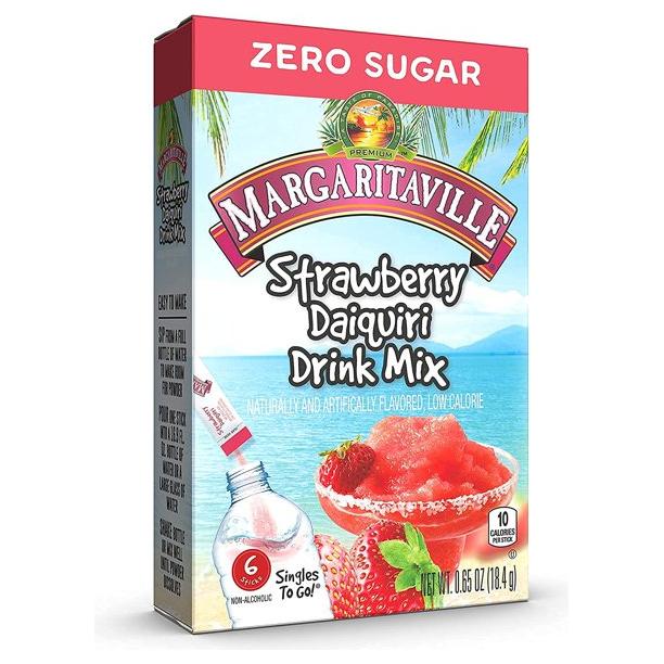 Margaritaville - Zero Sugar Cocktail Mixers - Strawberry Daquiri - 6 Packets