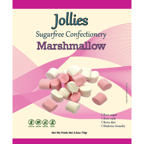 Jollies Sugar Free Candy - Marshmallow - 2.5oz