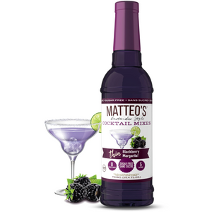 Matteo's - Sirop à cocktail sans sucre - Margarita aux mûres - 750mL