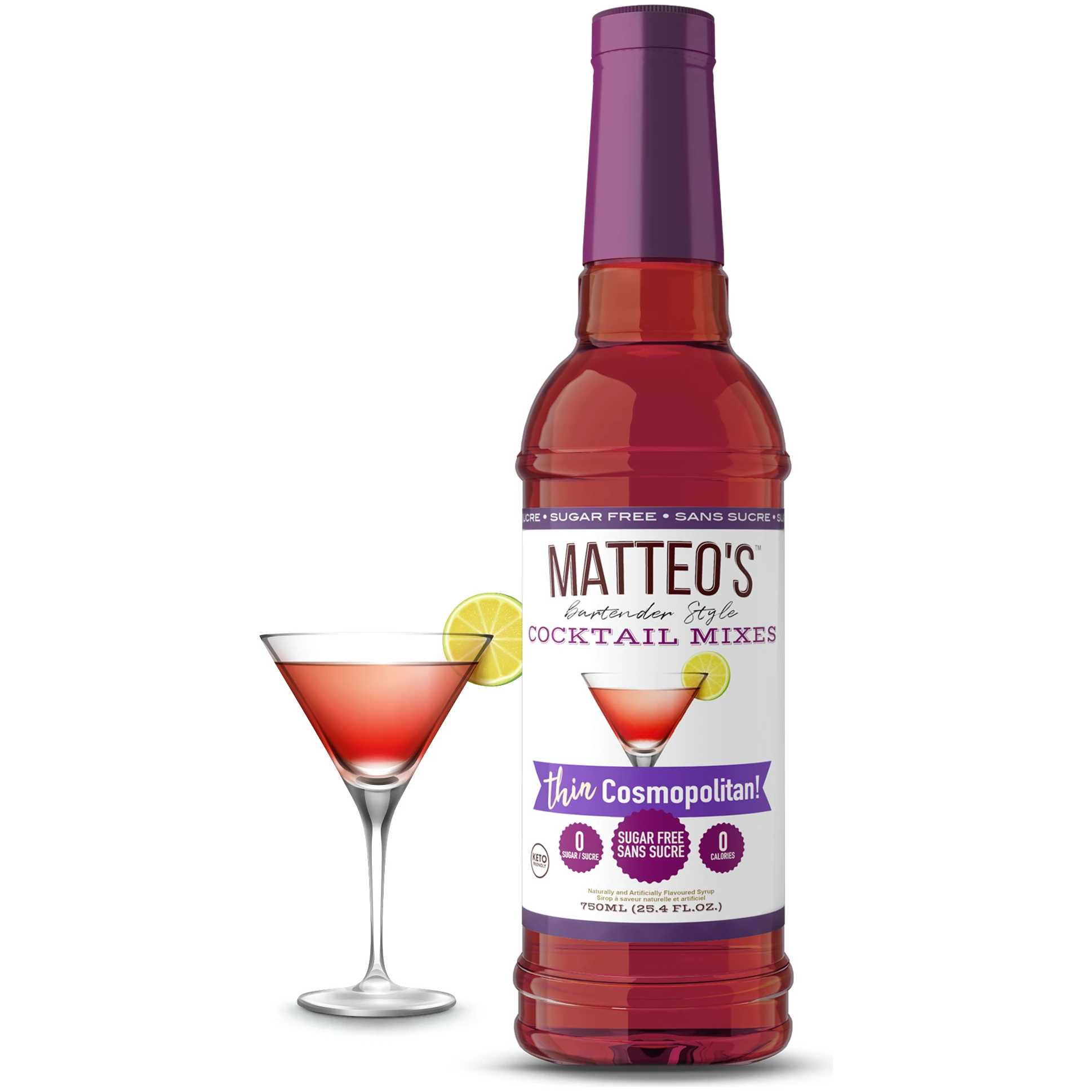 Matteo's - Sugar Free Cocktail Syrup - Cosmopolitan - 750mL