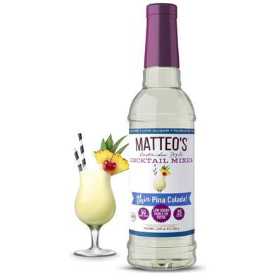 Matteo's - Sugar Free Cocktail Syrup - Pina Colada - 750mL