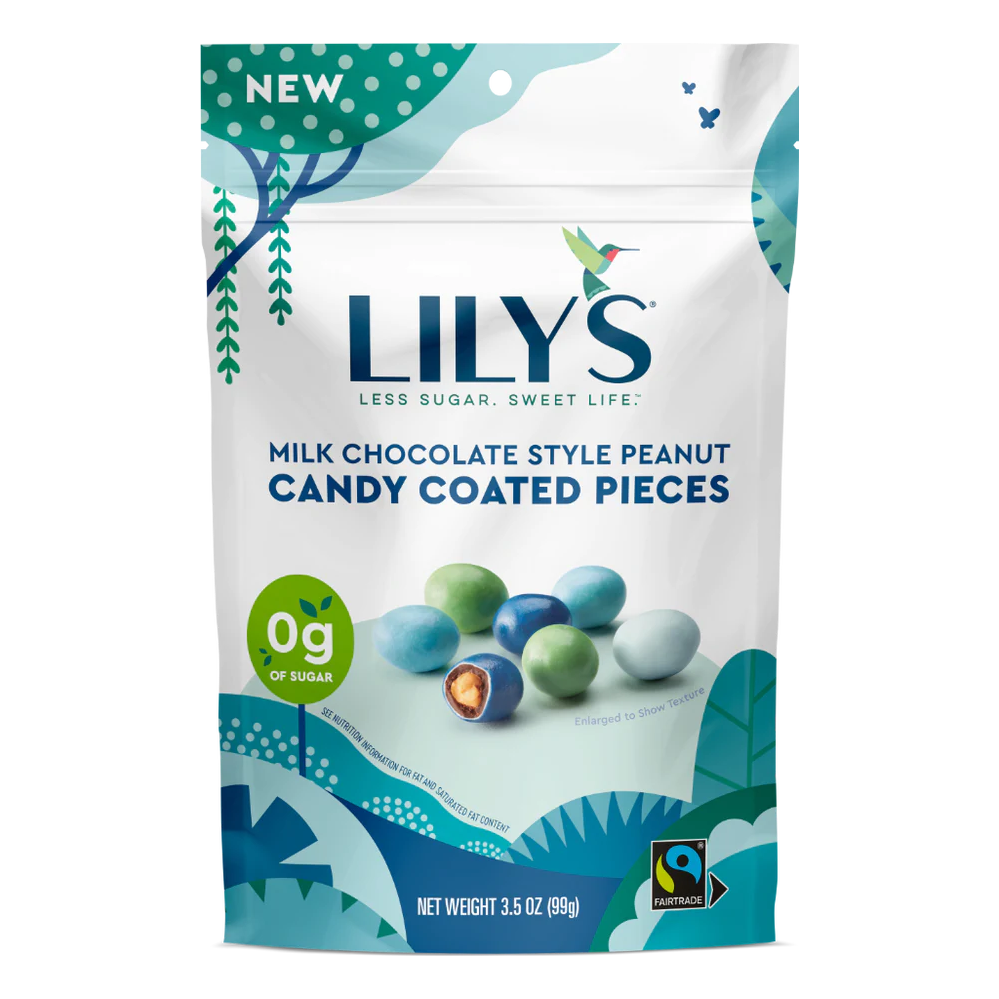 Lily's - Morceaux enrobés de bonbons - Cacahuètes façon chocolat au lait - 99 g