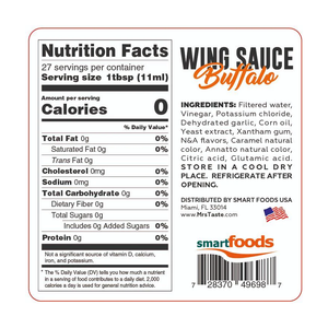 Mrs Taste - Sauce Zéro Calories - Buffalo Wing - 10oz