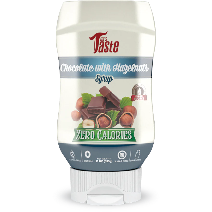 Mrs Taste - Sirop Zéro Calories - Chocolat Noisette - 11oz - Low Carb Canada