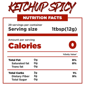 Mrs Taste - Zero Calories Sauce - Spicy Ketchup - 12.3oz