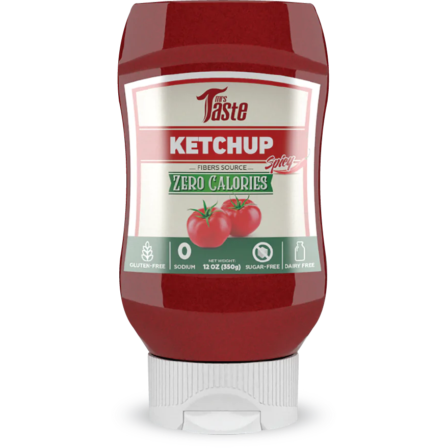 Mrs Taste - Sauce Zéro Calories - Ketchup Épicé - 12,3oz