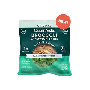 Outer Aisle - Broccoli Sandwich Thins - Original- 6 per pack
