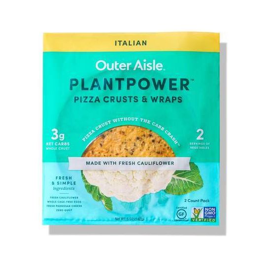 Outer Aisle - Plantpower Pizza Crust - Italian - 2 crusts