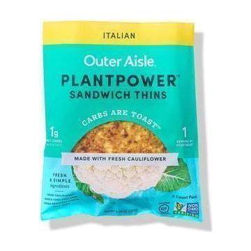 Outer Aisle - Plantpower Sandwich Thins - Italian - 6 per pack