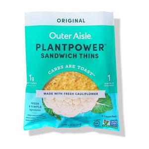 Outer Aisle - Plantpower Sandwich Thins - Original- 6 per pack